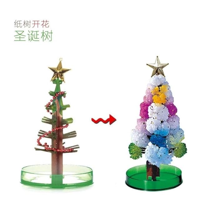 Magic Growing Crystal Christmas Tree, Kids DIY Felt Magic Growing tree