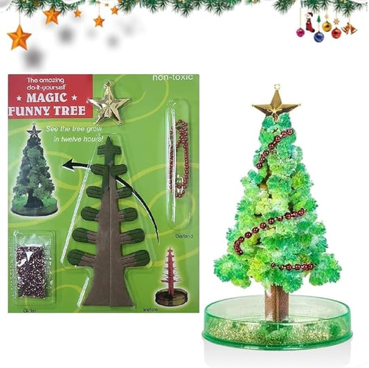 Magic Growing Crystal Christmas Tree, Kids DIY Felt Magic Growing tree